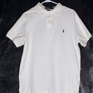 Men’s White Polo Shirt by Ralph Lauren